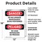 Signmission Do Not Operate Maintenance Bilingual Danger Sign, Plastic, 12in W x 18in L, 2PK OS-2PACK-DS-P-1218-VS-1154 - alternate 5